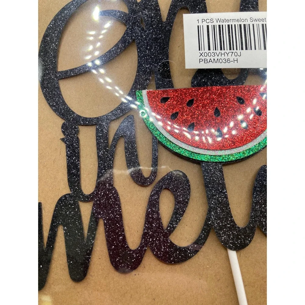 One in a Melon cake topper